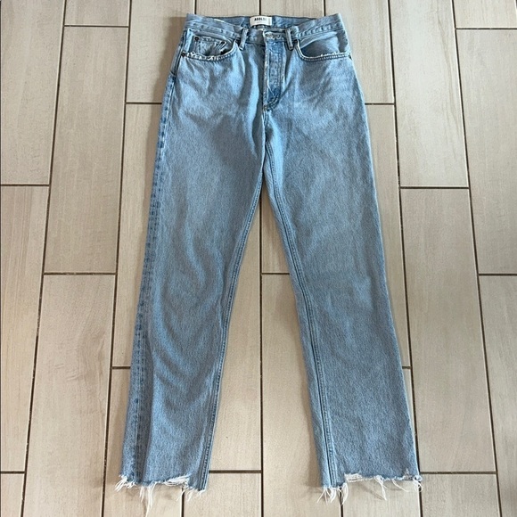 Agolde Lana High Waist Straight Denim in Curio - Picture 5 of 9